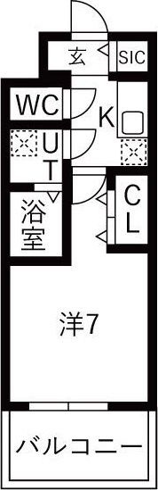 レジュールアッシュあびこの間取り画像