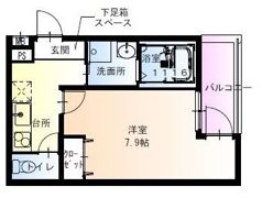 フジパレスあびこ駅東I番館の間取り画像