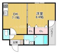 フジパレス城東東中浜III番館の間取り画像