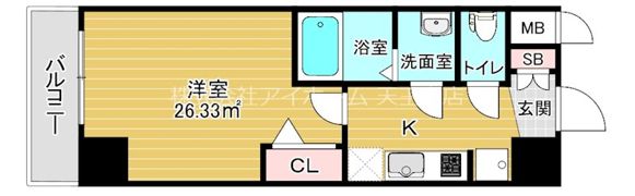 ラヴィータ難波元町の間取り画像