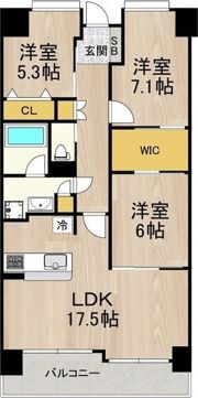 フロンティアタワー難波EAST （旧グランソレイユ日本橋）の間取り画像