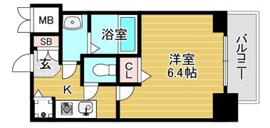 プレサンス南森町ライズの間取り画像