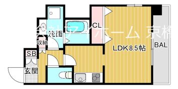 アリビオ京橋の間取り画像