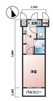 エステムコート大阪城南の間取り画像