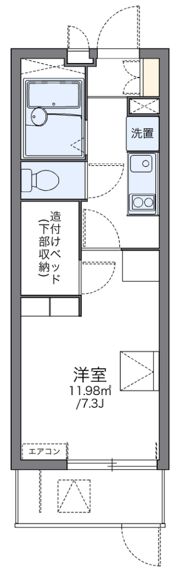レオパレスパサートの間取り画像