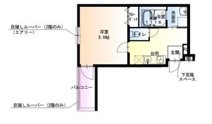 フジパレス堺白鷺の間取り画像