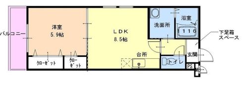 フジパレス堺梅北の間取り画像