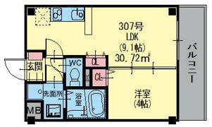 HCレジデンスの間取り画像