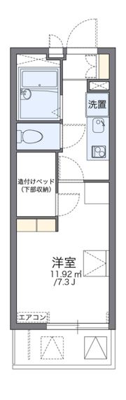 レオパレスアブリール3番館の間取り画像
