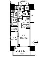 リビオレゾン谷町六丁目ステーションプレミアの間取り画像