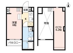 le sourire 大蓮北（ル・スーリール オオハスキタ）の間取り画像