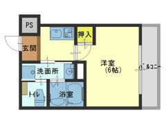 グランパシフィック寺田町東の間取り画像