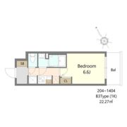 S-RESIDENCE堺湊駅前azureの間取り画像