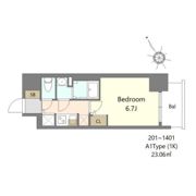 S-RESIDENCE堺湊駅前azureの間取り画像