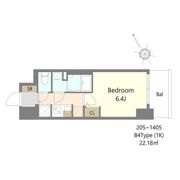 S-RESIDENCE堺湊駅前azureの間取り画像