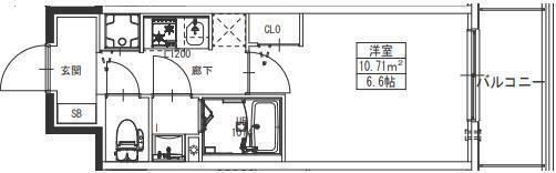 S-RESIDENCE堺湊駅前azureの間取り画像