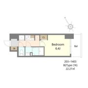 S-RESIDENCE堺湊駅前azureの間取り画像
