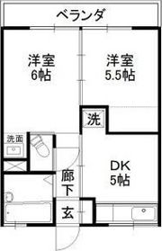 ナニワマンションの間取り画像