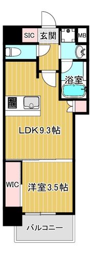 アーバネックス南森町EASTの間取り画像