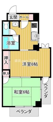 ベルメゾン高倉の間取り画像