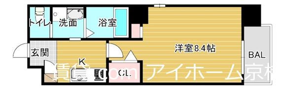 ウエンズ大阪城北の間取り画像