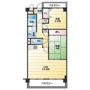 アビタ山本放出東の間取り画像