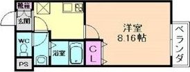 M-flat衣摺2の間取り画像
