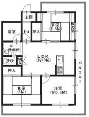朝日プラザフェニックスの間取り画像