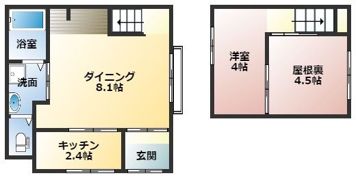 中之町の家の間取り画像