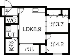 Ace Garden Heights Iの間取り画像