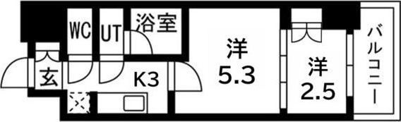 ウエリスアーバン守口の間取り画像