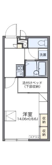 レオパレス俵口ヒルズの間取り画像