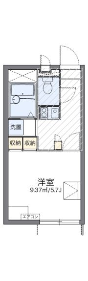 レオパレスサンオークの間取り画像