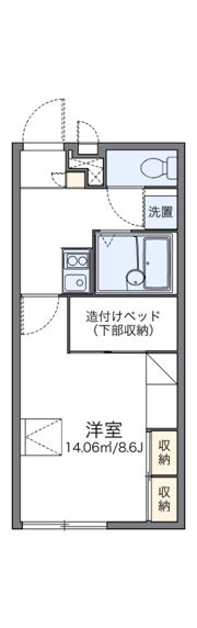 レオパレスAKIの間取り画像