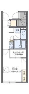 レオパレス喜楽楽1の間取り画像