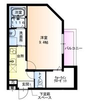 フジパレス花園中央公園南II番館の間取り画像