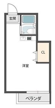 ゆうハイツ流町の間取り画像
