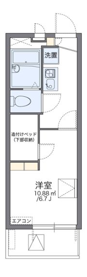 レオパレス真田山の間取り画像