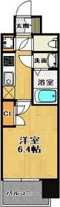 レジュールアッシュ大阪城北の間取り画像