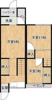住吉区苅田テラスの間取り画像