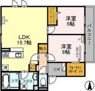 【D-room】コンフォルト苅田の間取り画像