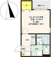 ハーモニーテラス杉本IIの間取り画像