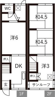 長居1丁目借家の間取り画像