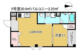 Acht HIK Residence 南住吉の間取り画像
