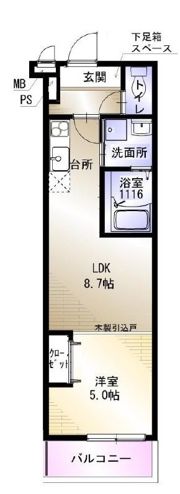 フジパレス阪南町III番館の間取り画像
