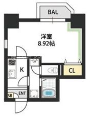 プレミエール西田辺の間取り画像
