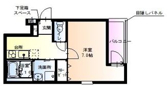フジパレス遠里小野V番館の間取り画像