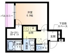 フジパレス我孫子前VI番館の間取り画像