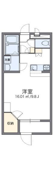 レオパレスエメラルドストーンの間取り画像