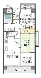 ◆カサグランデ鶴見緑地◆の間取り画像